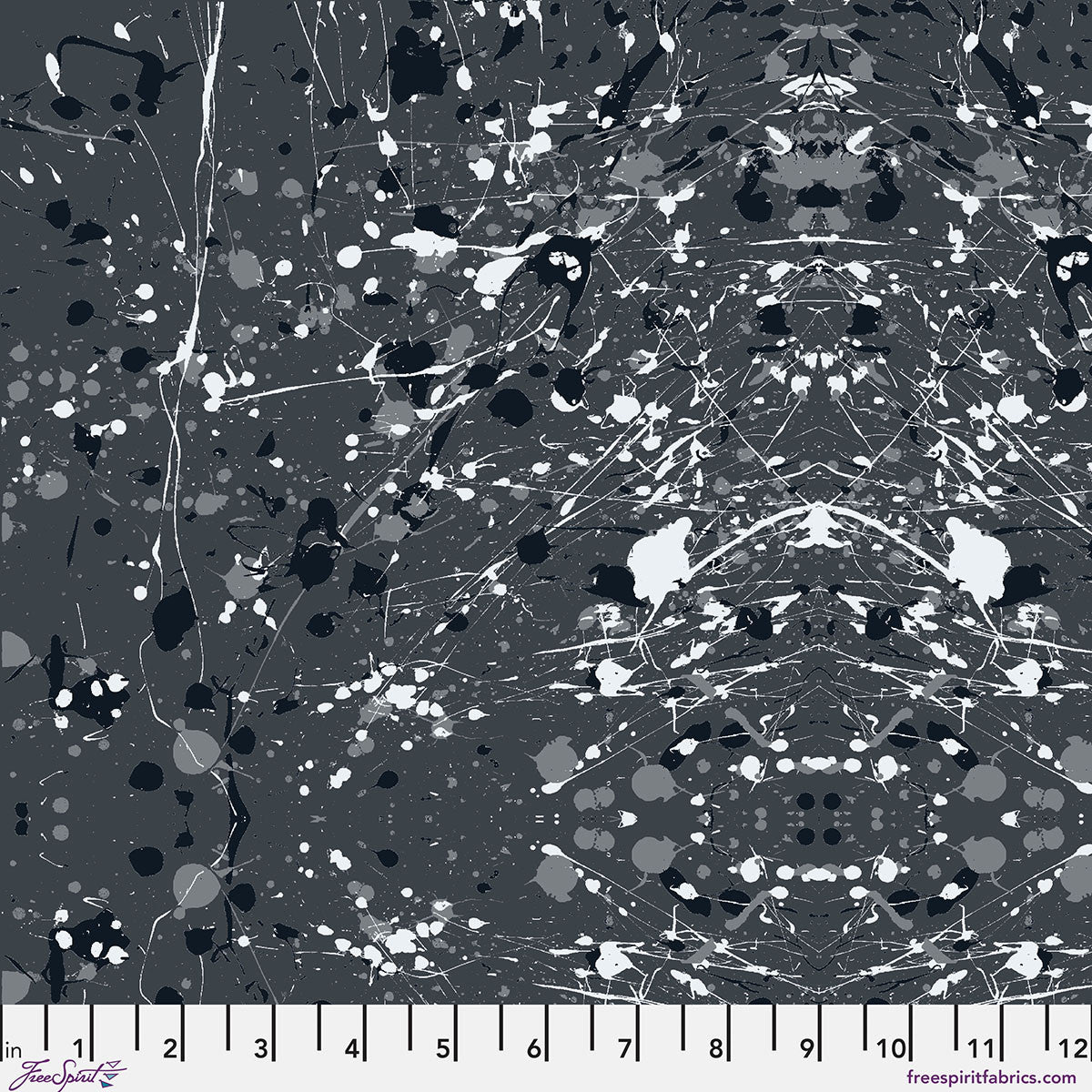 Hue- Storm Rorschach: Sold by the 1/2 yard