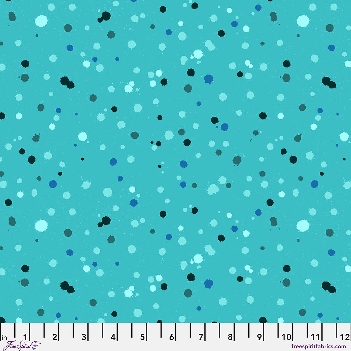 Hue- Peacock Drops: Sold by the 1/2 yard