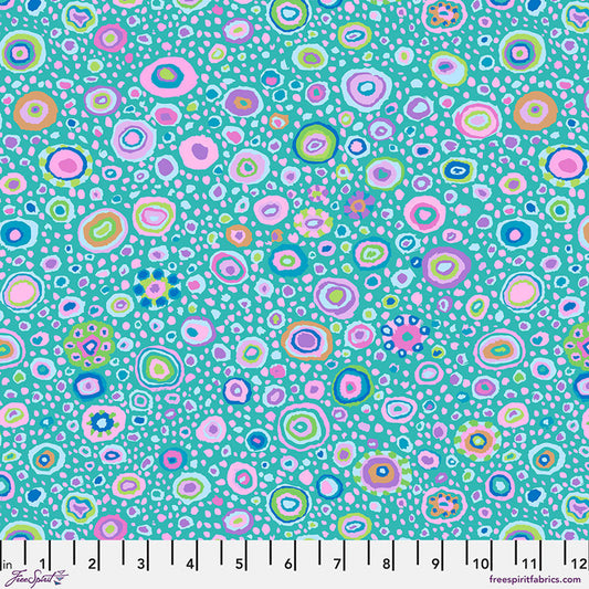 Kaffe Fassett Collective August 2025- Turquoise Roman Glass: Sold by the 1/2 yard