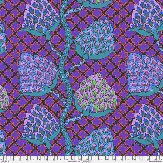 Kaffe Fassett Collective February 2024- Blue Paisley Flower