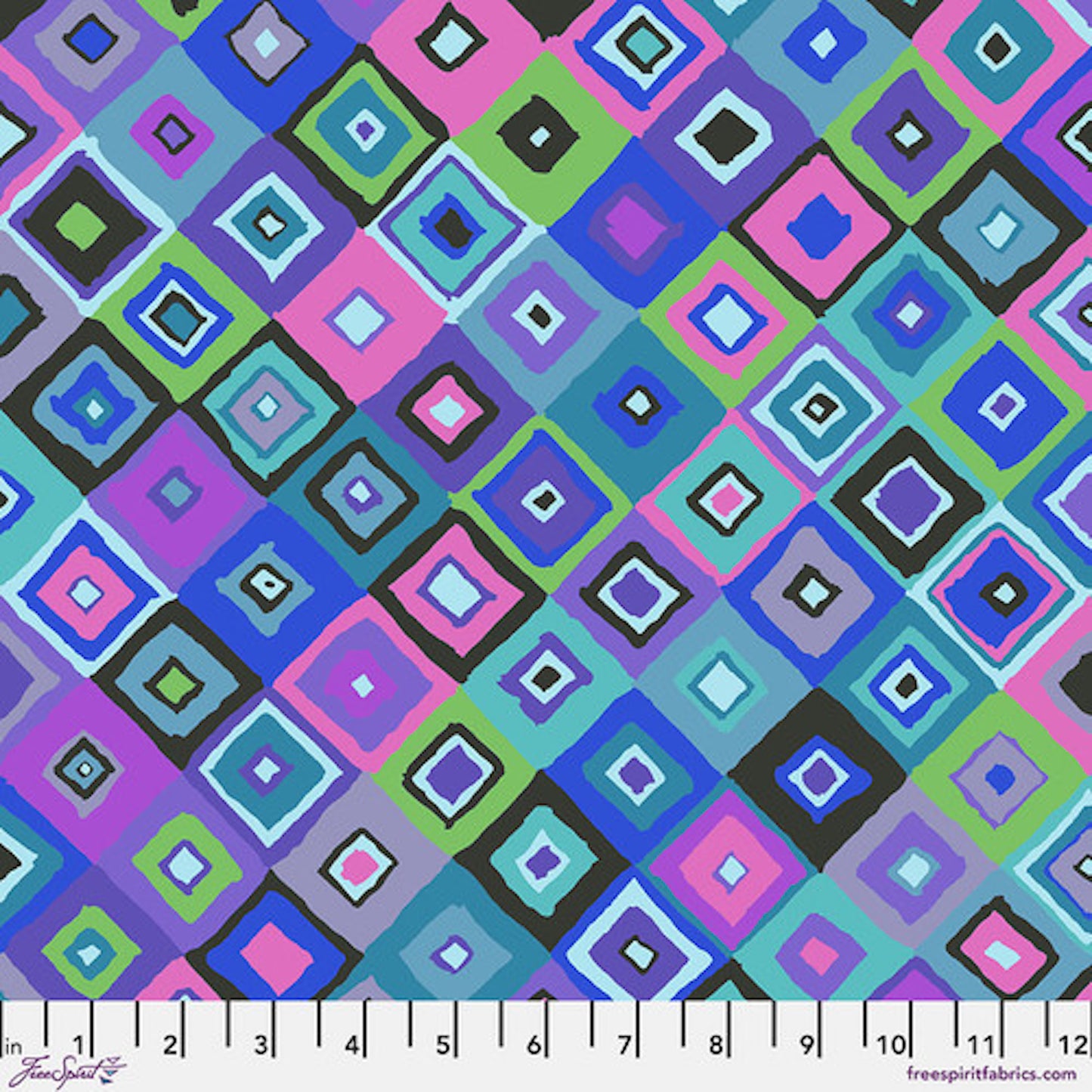 Kaffe Fassett Collective February 2024- Blue Square Dance