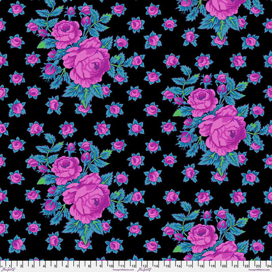 Kaffe Fassett February 2026- Cool Rosie: Sold by the 1/2 yard