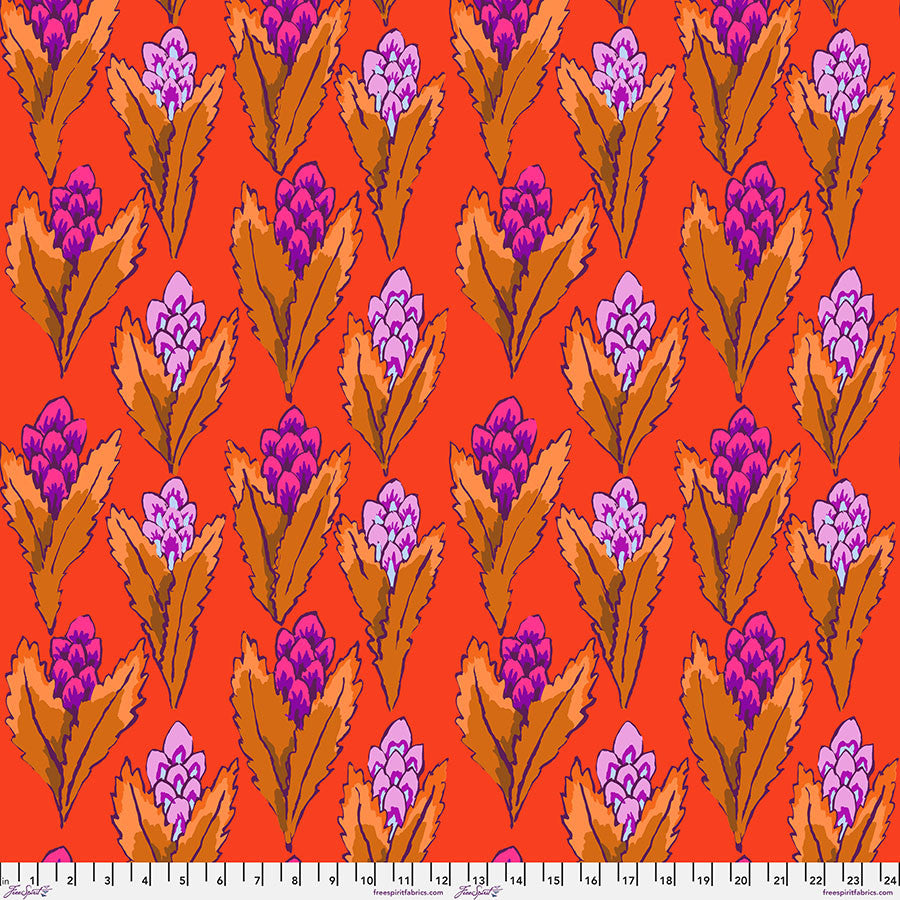 Kaffe Fassett February 2026- Red Hyacinth: Sold by the 1/2 yard