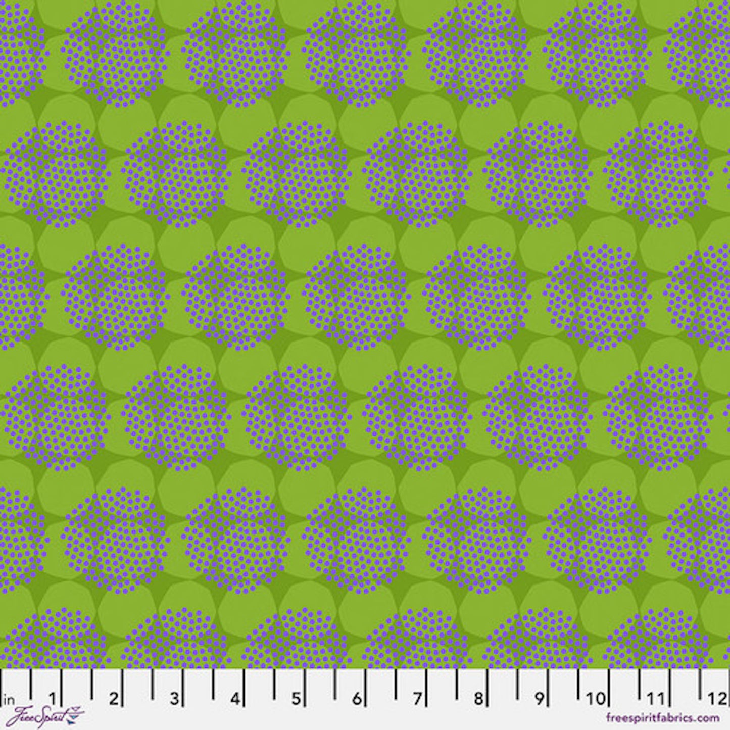 Gloriosa Garden- Green Double Dots: Sold by the 1/2 Yard