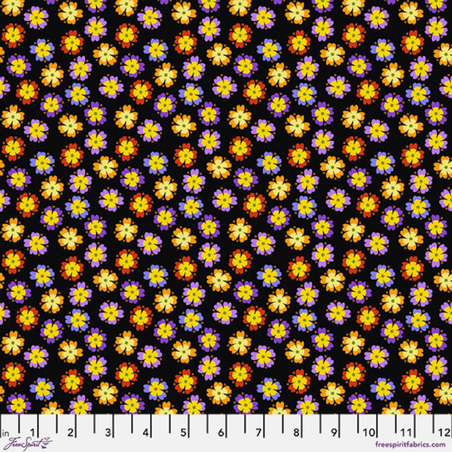 Gloriosa Garden- Black Primrose: Sold by the 1/2 Yard