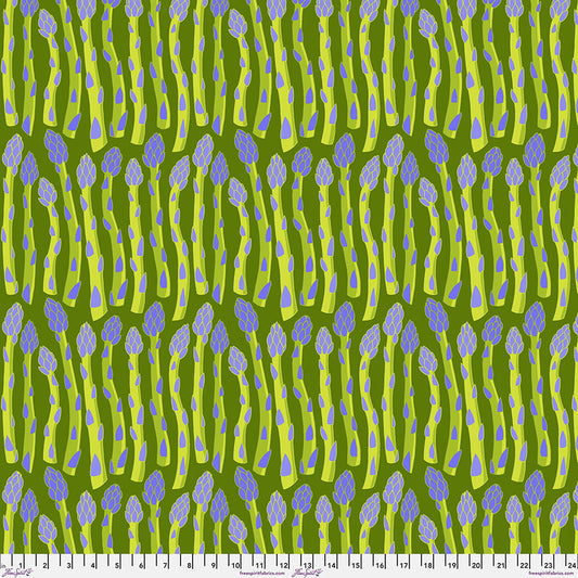 Vegetable Patch- Green Asparagus: Sold by the 1/2 yard