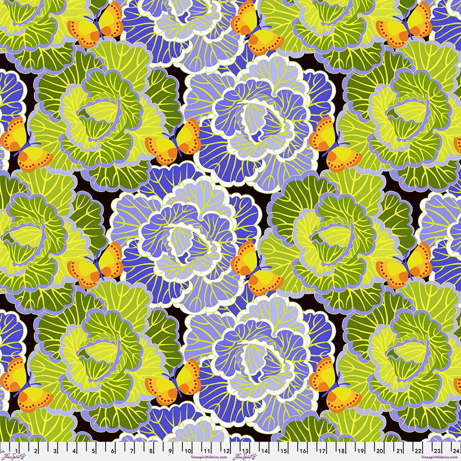Vegetable Patch- Peri Cabbage: Sold by the 1/2 yard