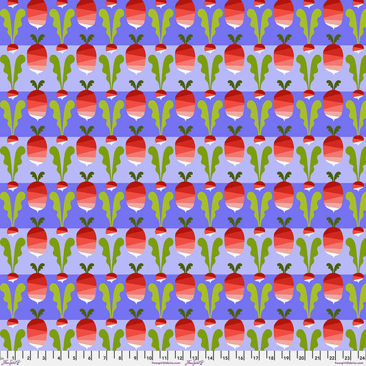 Vegetable Patch- Red Radish: Sold by the 1/2 yard