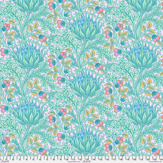 Kaffe x Morris & Co- Lavender Artichoke: Sold by the 1/2 yard