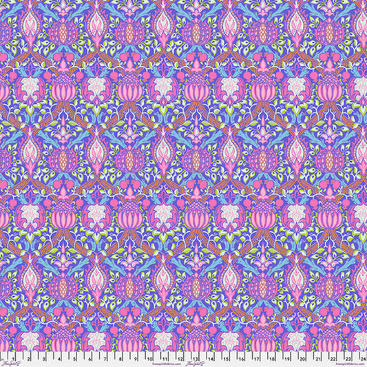 Kaffe x Morris & Co- Purple Granada: Sold by the 1/2 yard