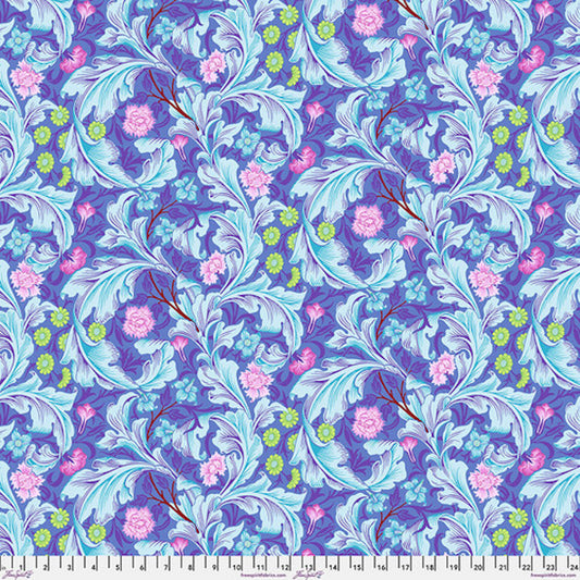 Kaffe x Morris & Co- Cobalt Leicester: Sold by the 1/2 yard