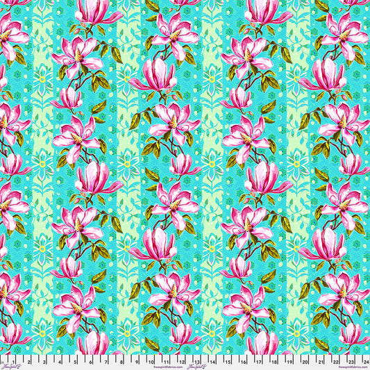 Festival- Blue Magnolias: Sold by the 1/2 Yard