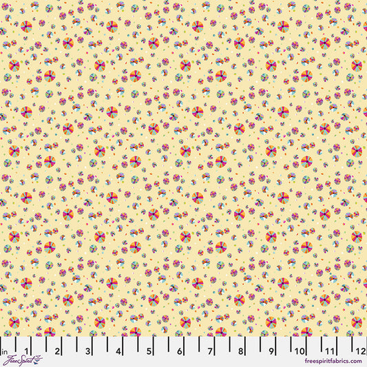 Festival- Cream Candy: Sold by the 1/2 Yard
