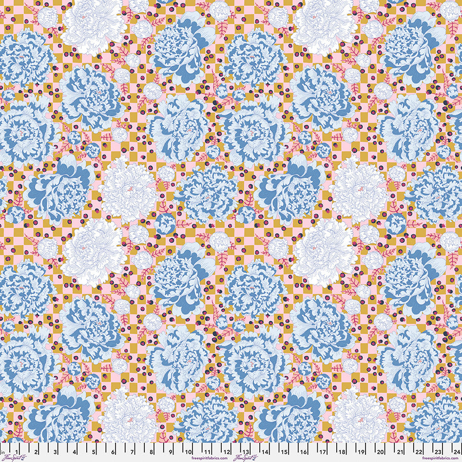 Blostma & Song- Cerulean Berry Ballroom: Sold by the 1/2 Yard