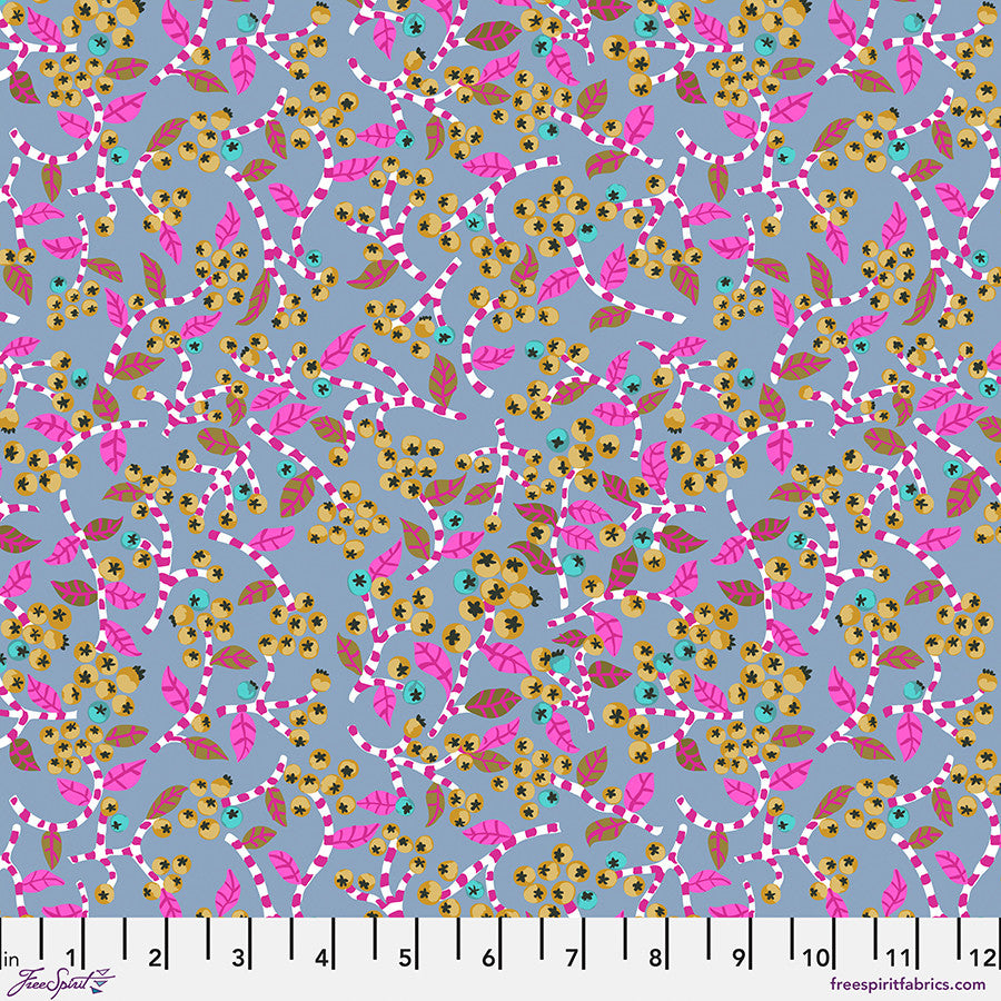 Blostma & Song- Magenta Notes of Berry: Sold by the 1/2 Yard