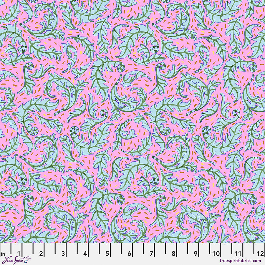 Blostma & Song- Blush Sweet Leaf: Sold by the 1/2 Yard