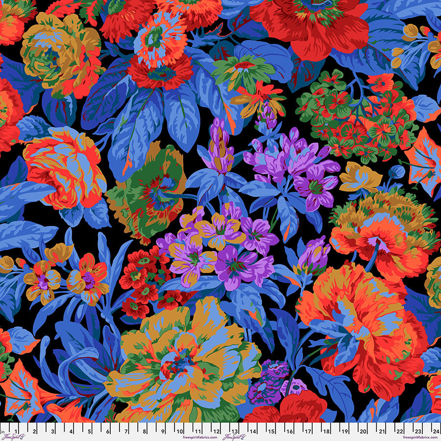Kaffe Fassett February 2026- Dark Voluptuous: Sold by the 1/2 yard