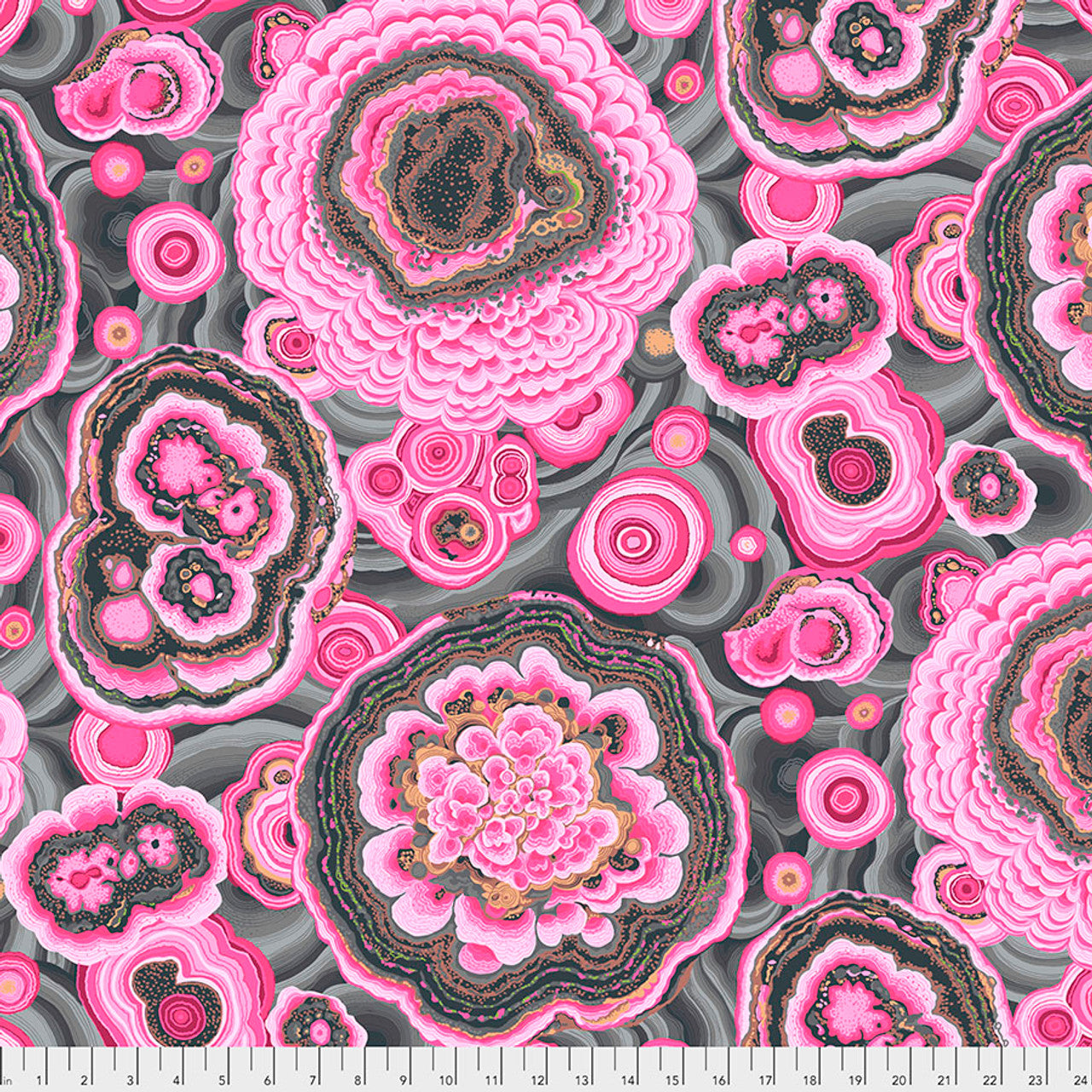 Kaffe Fassett Collective Stash- Pink Agate: Sold by the 1/2 yard