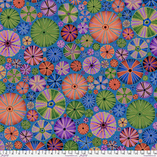 Kaffe Fassett Collective August 2024- Dark Urchin: Sold by the 1/2 yard