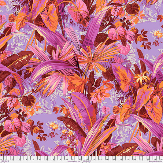 Kaffe Fassett Collective August 2024- Red Jungle: Sold by the 1/2 yard