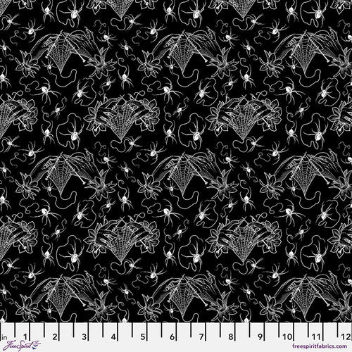 Costumes & Cobwebs- Black Sm Cobweb Lace: Sold by the 1/2 yard.