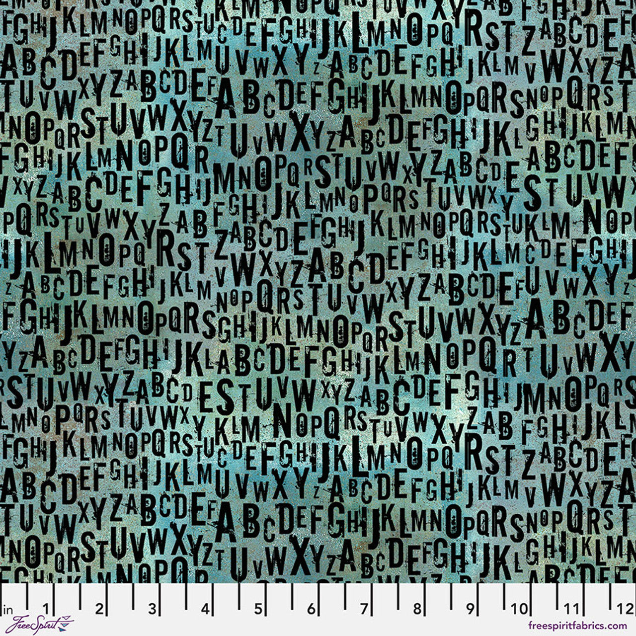 On Your Mark- Seafoam Chain Mail: Sold by the 1/2 yard