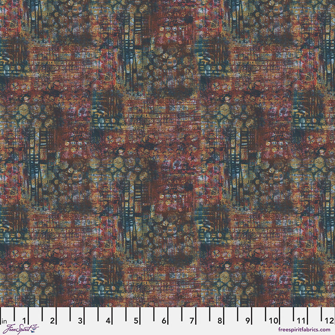 On Your Mark- Wine Contours: Sold by the 1/2 yard