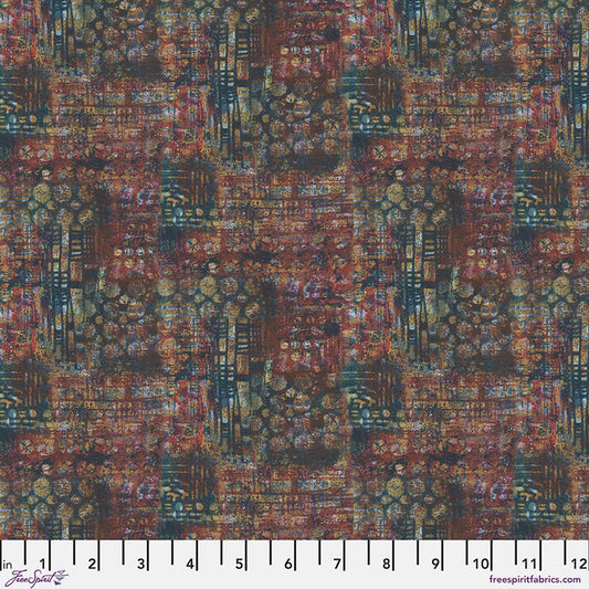 On Your Mark- Wine Contours: Sold by the 1/2 yard