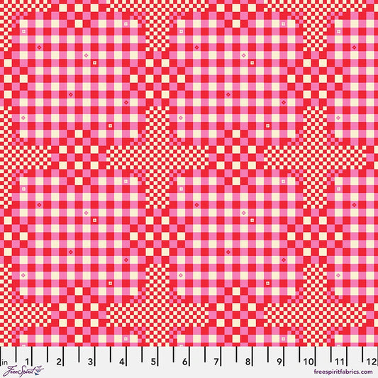Market Days- Hot Pink Gingham Checks: Sold by the 1/2 yard