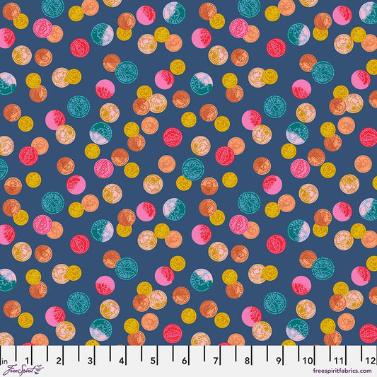 Market Days- Navy Thrifty: Sold by the 1/2 yard