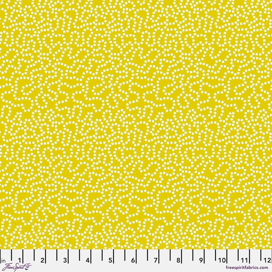 Market Days- Yellow Pearls: Sold by the 1/2 yard