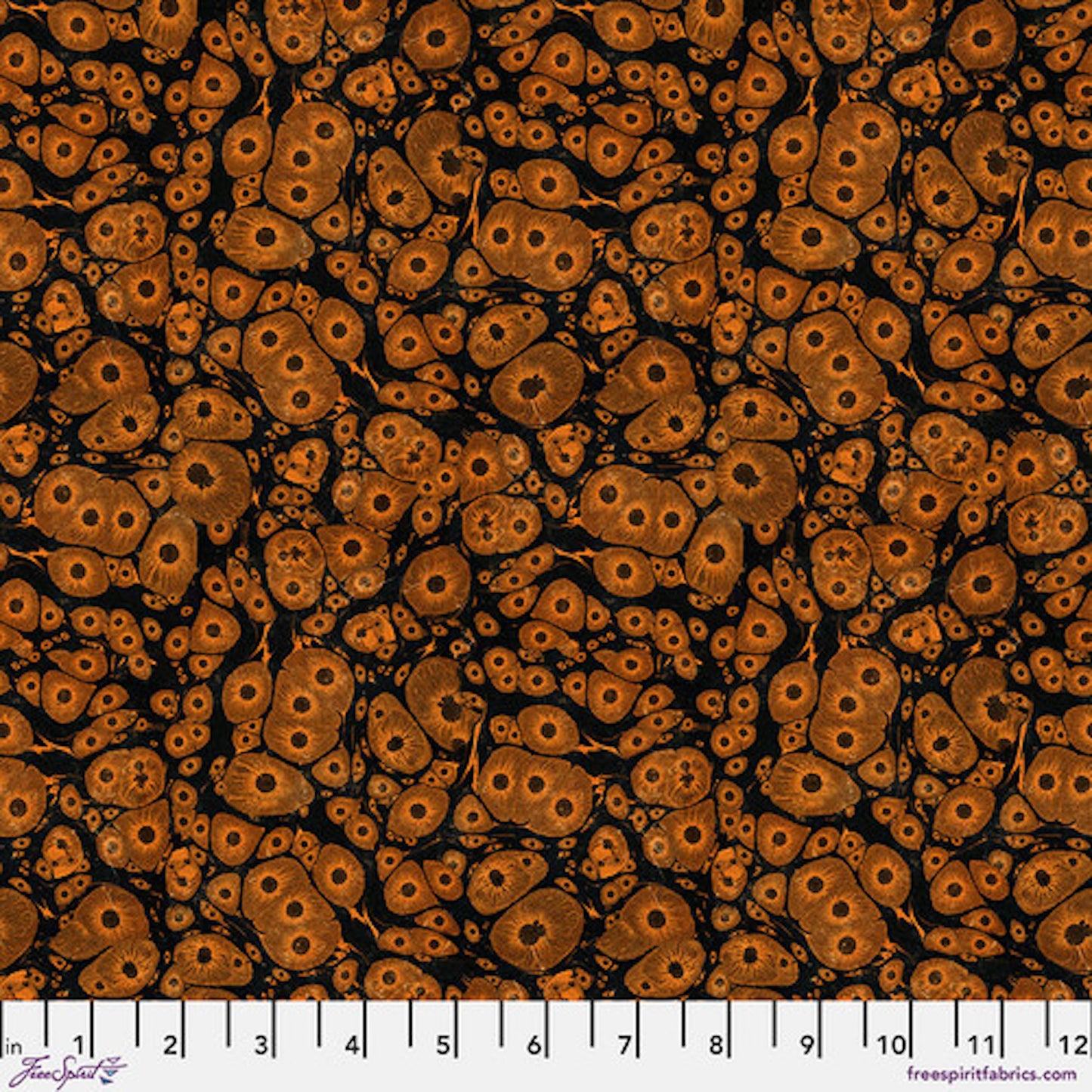 Laboratory- Orange Molecular: Sold by the 1/2 yard