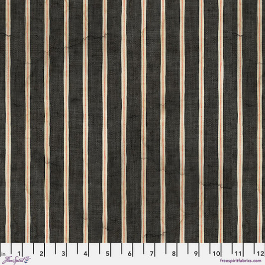 Laboratory- Black Striped: Sold by the 1/2 yard