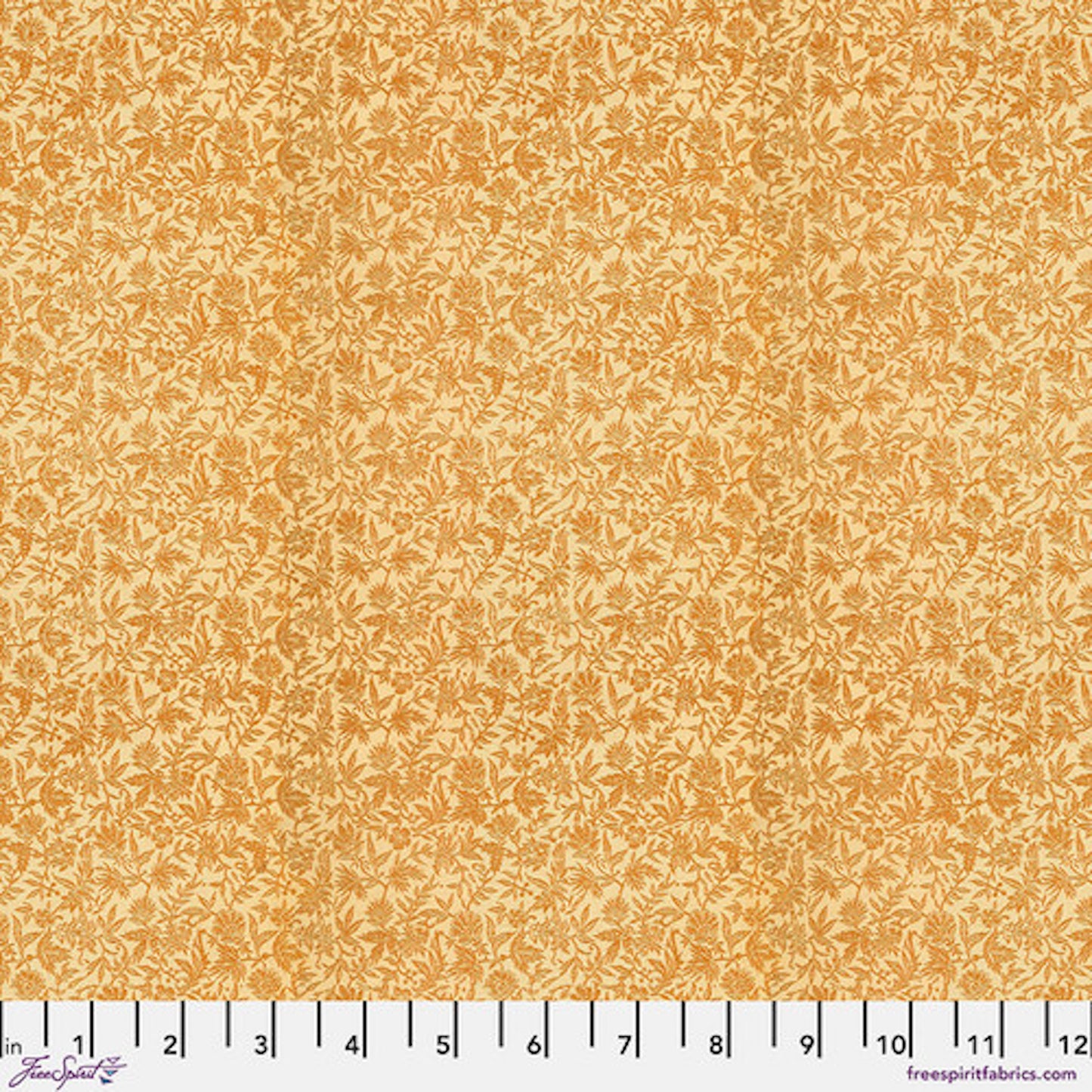 Tim Holtz Palette Program- Orange Tiny print: Sold by the 1/2 yard