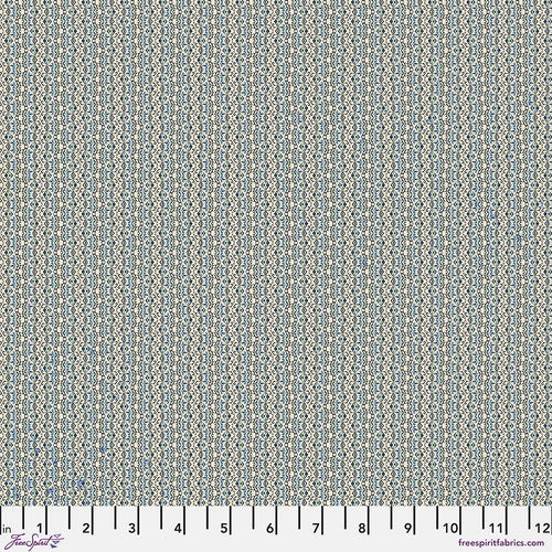Tim Holtz Palette Program- Blue Tiny Print: Sold by the 1/2 yard
