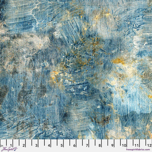 Tim Holtz Palette Program- Blue Vintage: Sold by the 1/2 yard