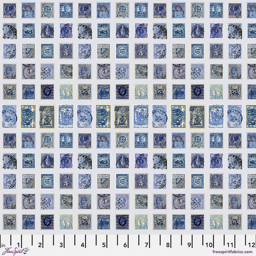 Tim Holtz Palette Program- Indigo Stamps: Sold by the 1/2 yard