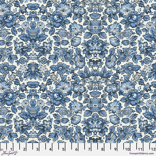 Tim Holtz Palette Program- Indigo Wallpaper: Sold by the 1/2 yard