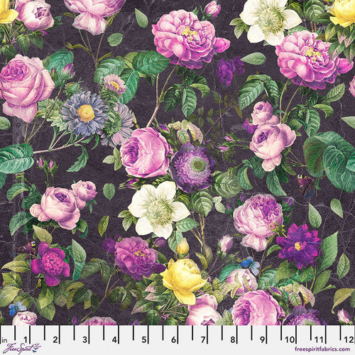 Tim Holtz Palette Program- Purple Flower Shop: Sold by the 1/2 yard