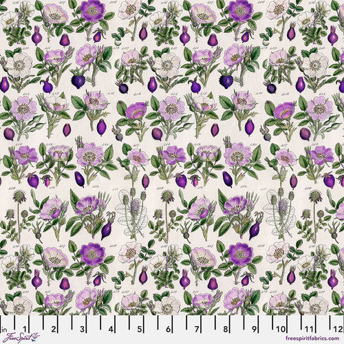 Tim Holtz Palette Program- Purple Botanical: Sold by the 1/2 yard