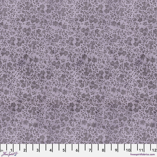 Tim Holtz Palette Program- Purple Tiny Print: Sold by the 1/2 yard