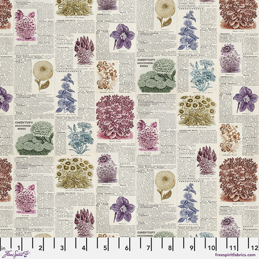 Tim Holtz Palette Program- Multi Botany: Sold by the 1/2 yard