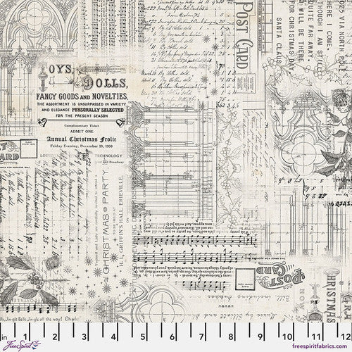 Tim Holtz Palette Program- Seasonal Christmas Remnants: Sold by the 1/2 yard