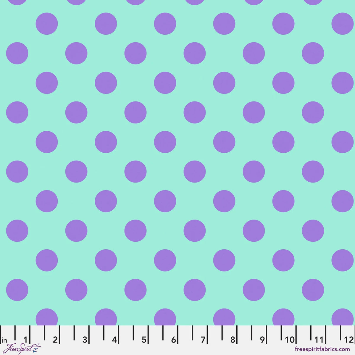 Tula Pink True Colors- Petunia Pom Poms: Sold by the 1/2 yard