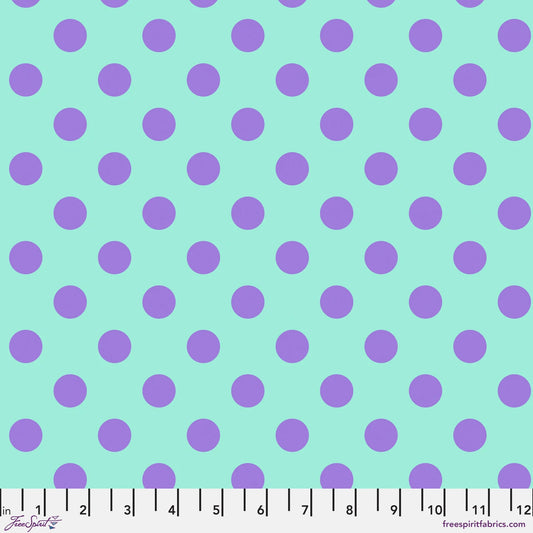 Tula Pink True Colors- Petunia Pom Poms: Sold by the 1/2 yard