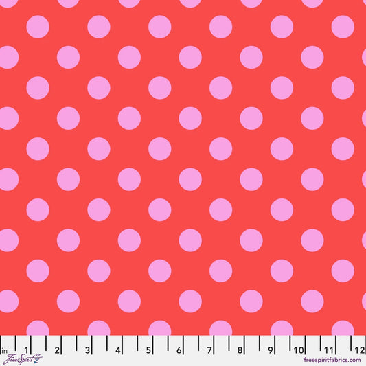 Tula Pink True Colors- Poppy Pom Poms: Sold by the 1/2 yard