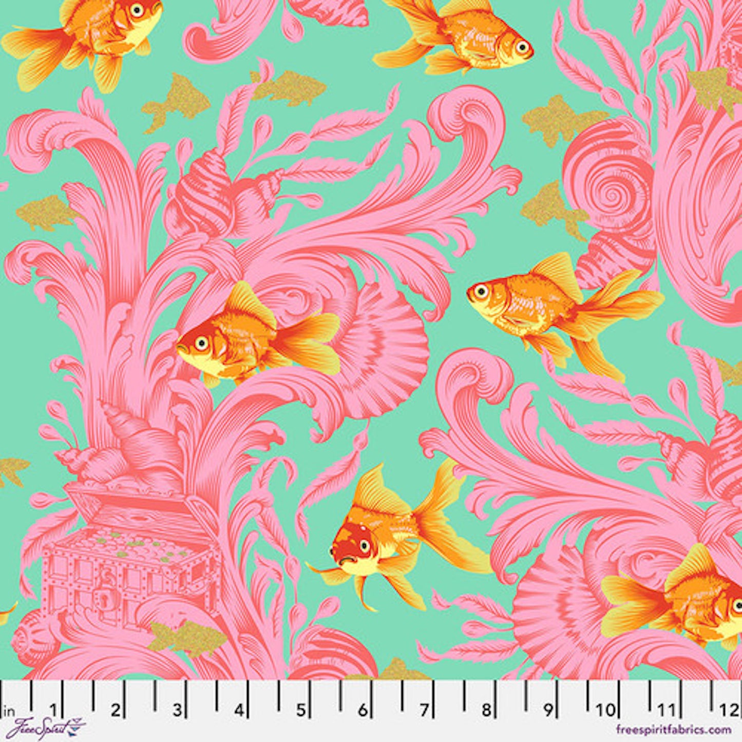 Besties- Blossom Treading Water: Sold by the 1/2 yard
