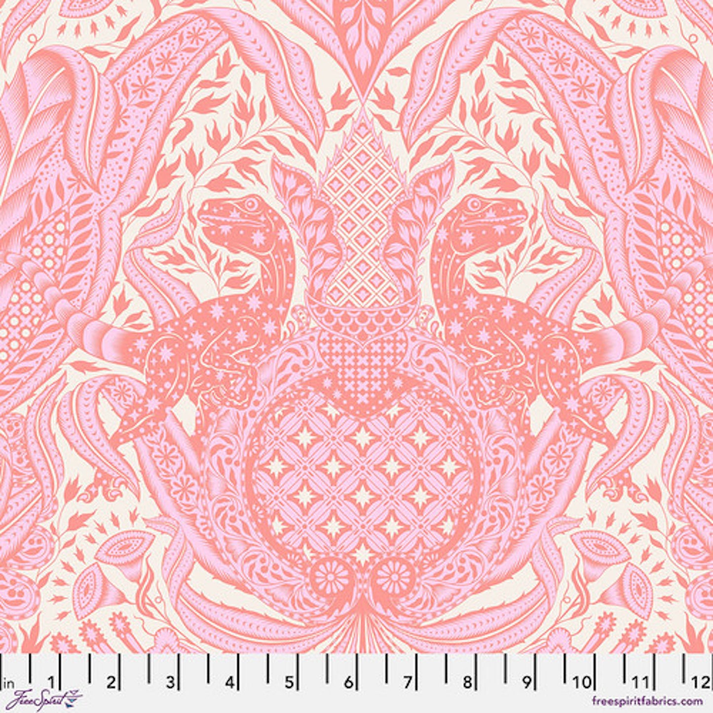 Roar!- Blush Gift Rapt: Sold by the 1/2 yard.