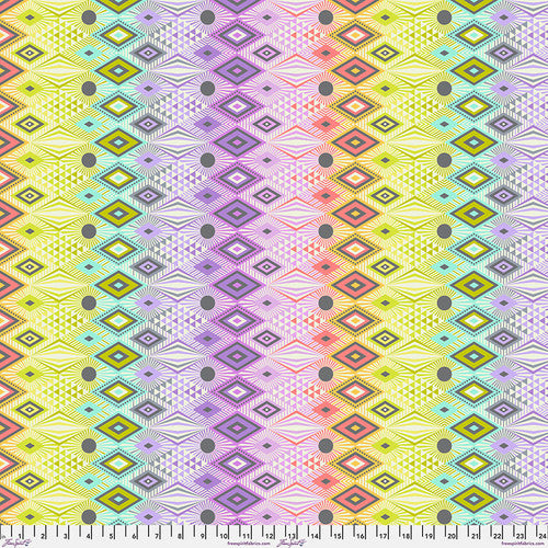 Tabby Road Deja Vu- Disco Lucy Prism: PRE-ORDER, Sold by the 1/2 yard.