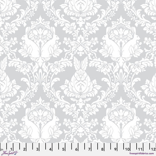 Tula Pink True Colors: Whisper Ghost Bunny: PRE-ORDER, Sold by the 1/2 yard.